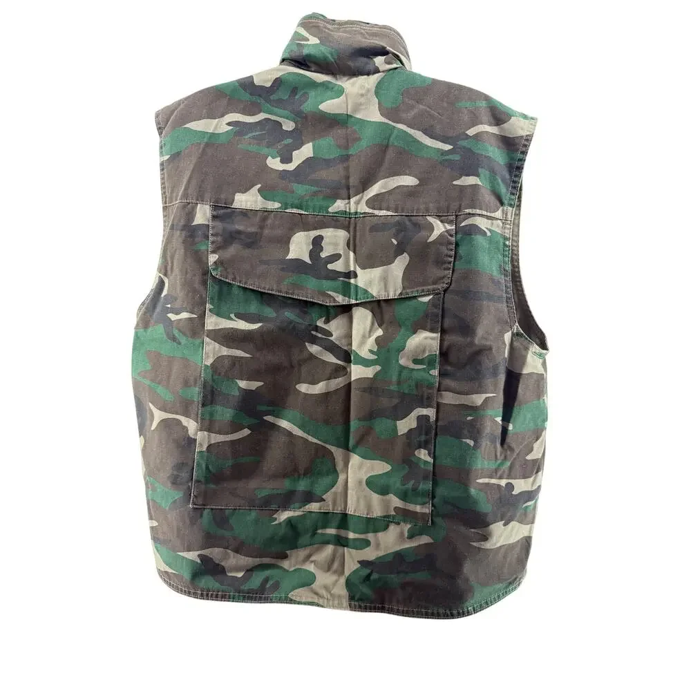 Rothco Woodland Camouflage Camo Ranger Vest Mens Medium